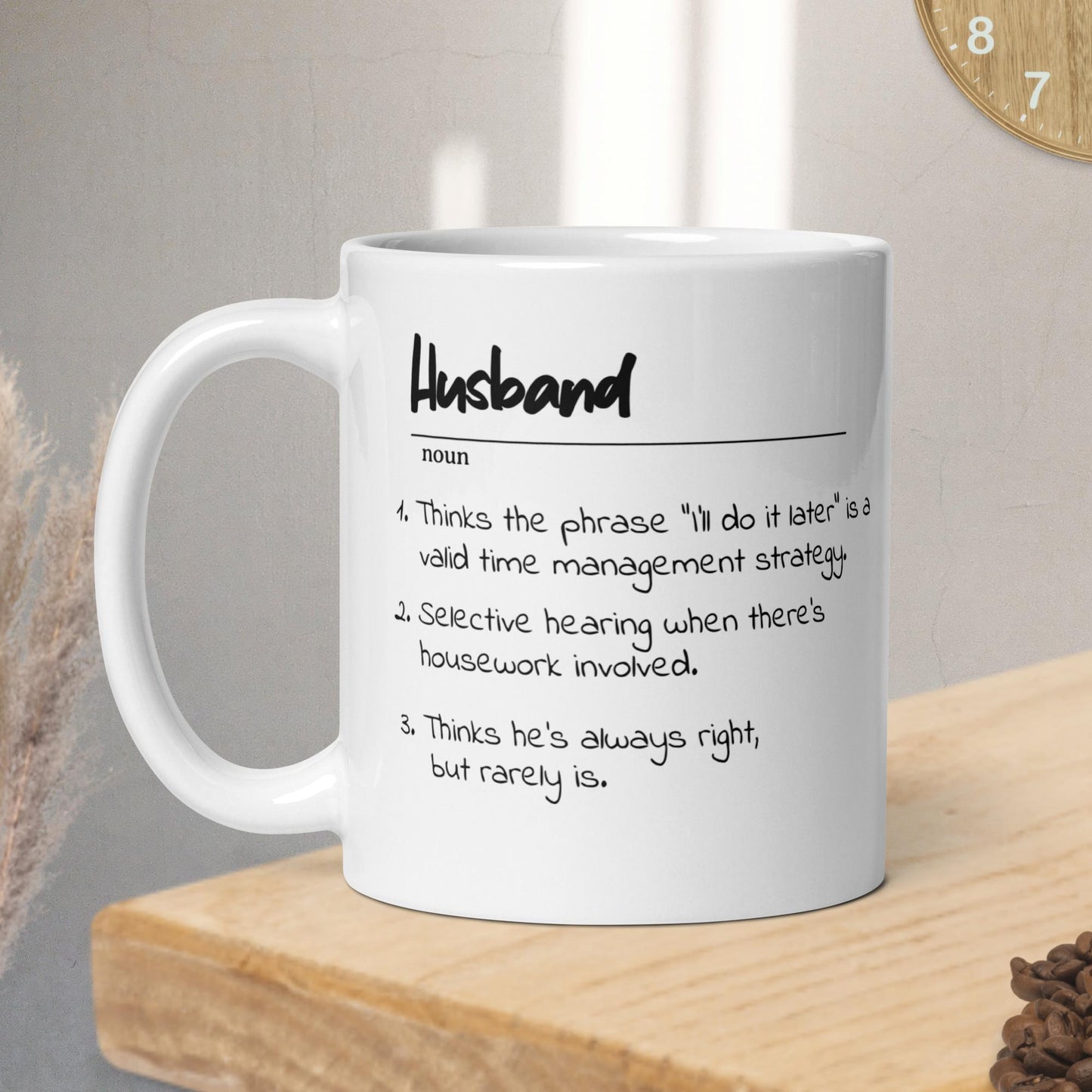 Husband Definition Mug Funny Gift Husband Wife Novelty Cup Present Marriage Humor Kitchen Decor Unique Tea Gift Groom