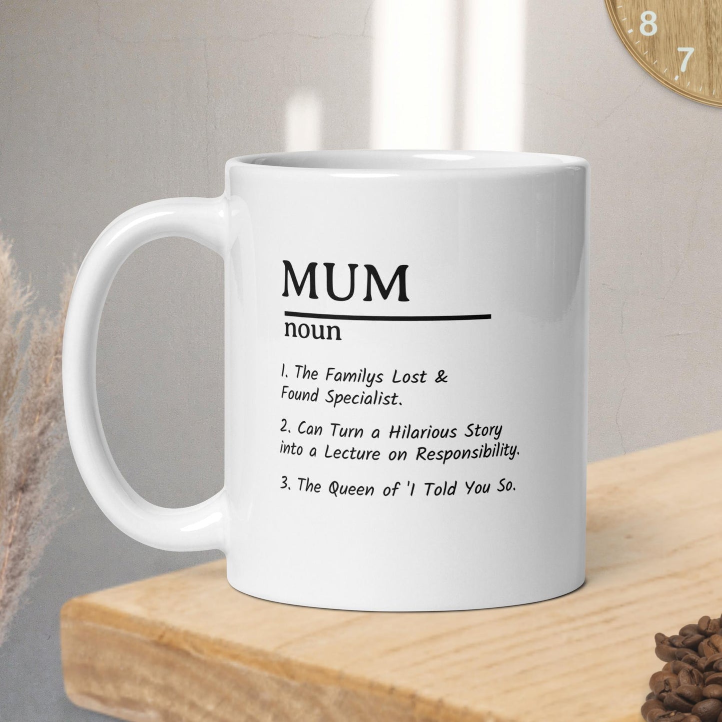 Funny Mum Mug Unique Humorous Gift for Mums Coffee Mugs for Any Occasion Microwave Safe Eco-Friendly