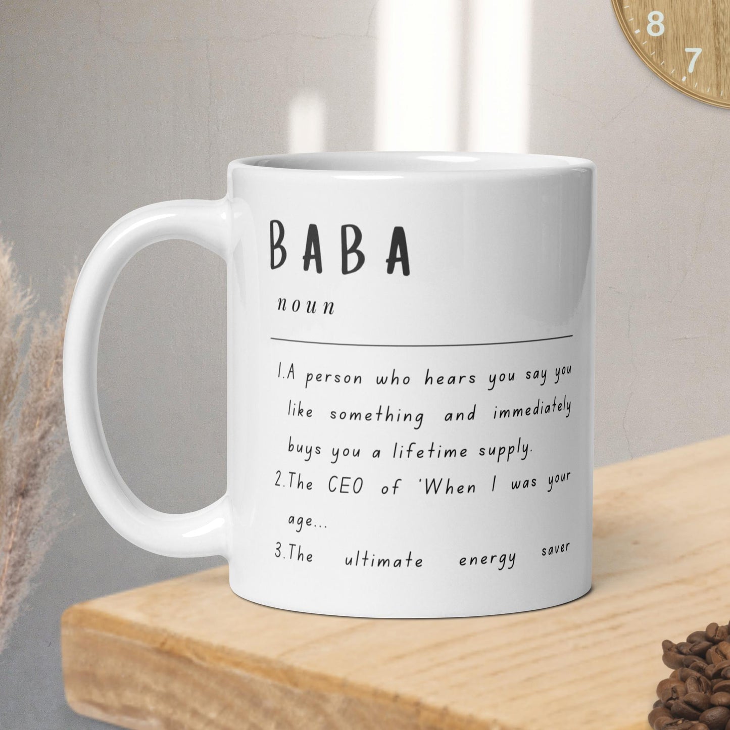 Baba Mug Definition Mug Gift for Dad Unique Mug Funny Dad Gift Baba Mug Dad Definition Mug Coffee Mug for Dad Baba Definition Mug Gift