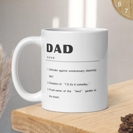 Personalised Dad Definition Mug – Custom Mug with Sender's Name