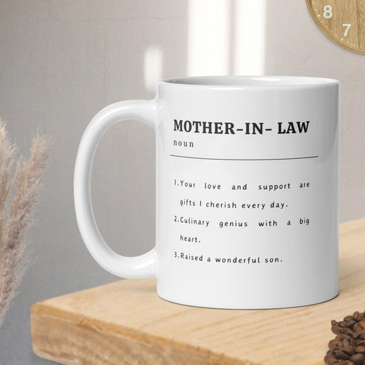 Personalised Mother-in-Law Definition Mug – Custom Mug with Sender's Name