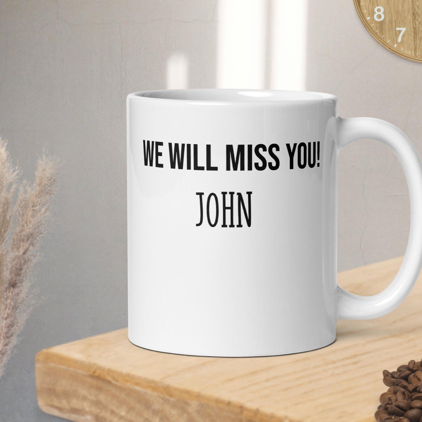 Personalised Office Goodbye Mug – Custom Mug with Sender's Name