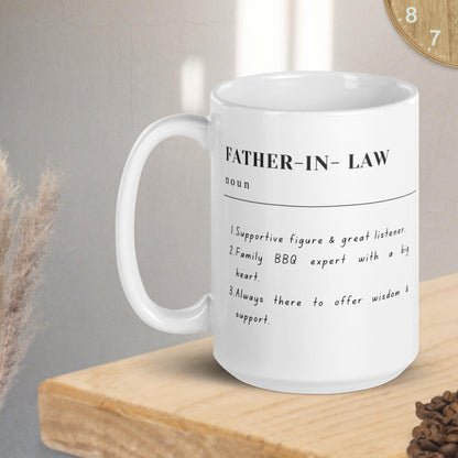 Personalised Father-in-Law Definition Mug – Custom Mug with Sender's Name