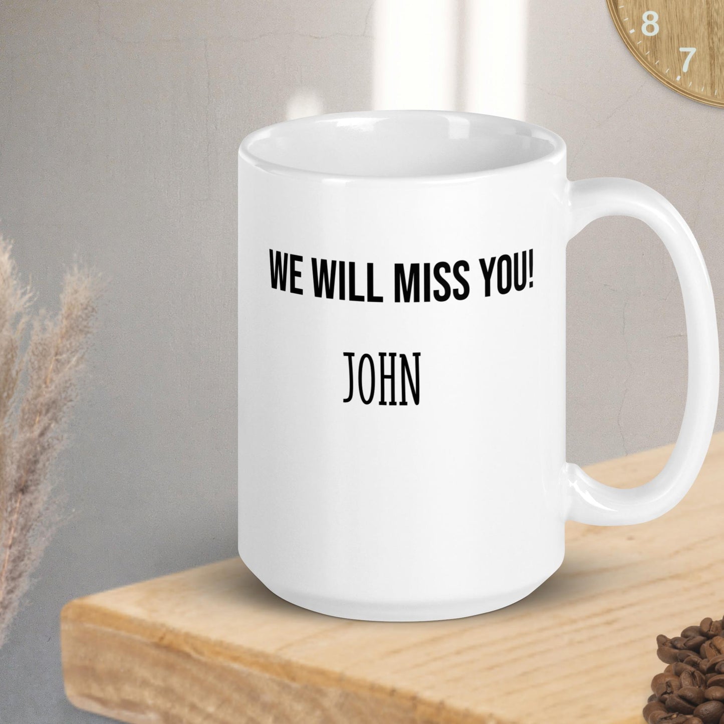 Personalised Office Goodbye Mug – Custom Mug with Sender's Name